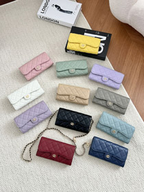 Chanel caviar leather quilted chain crossbody bag-5797  