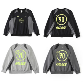 Palace x Nike collaborative fleece crewneck sweatshirt-5913  